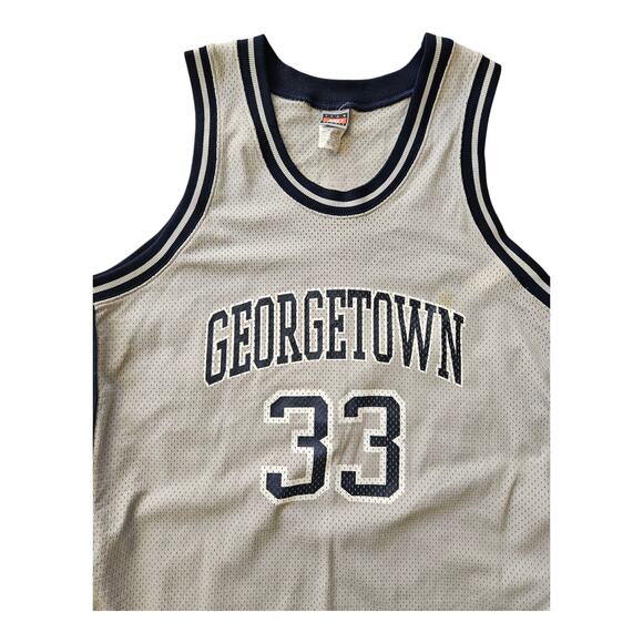 Nike Georgetown #33 Alonzo Mourning Jersey Men’s Sz 48/XL Gray Vintage 90s - Picture 3 of 6